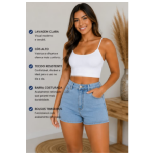Shorts Feminino Social